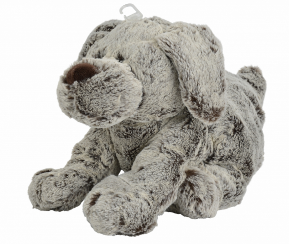  peluche chien blanc gris foncé 